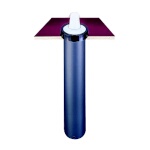 San Jamar C2210C18 - Euro EZ-Fit Cup Dispenser, in-counter mount, 18