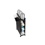 San Jamar C8504WFD - Wireworks Cup & Lid Organizer, 18-1/4