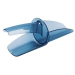 San Jamar SI7500 - Saf-T-Scoop, Only, 12-16 oz., domed scoop, polycarbonate, blue, (Case of 24)