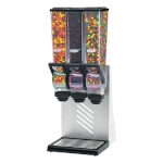 Server Products 88740 - SLIMLINE DRY FOOD & CANDY DISPENSER, triple, 2 liter, countertop