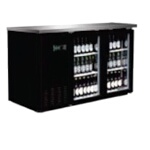 Serv-Ware BB2-24G-HC - Back Bar Cooler, two-section, 49-1/10