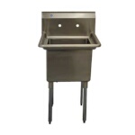 Serv-Ware E1CWP1818 - One Compartment Sink, 23