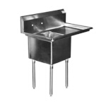 Serv-Ware E1CWP1824R-24 - One Compartment Sink, 44-1/2