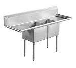 Serv-Ware E2CWP18182-18 - Two Compartment Sink, 72