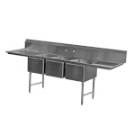 Serv-Ware E3CWP15152-15 - Three Compartment Sink, 75