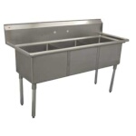 Serv-Ware E3CWP1818 - Three Compartment Sink, 59