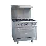 Serv-Ware SGR-6B - Restaurant Range, natural gas, 36