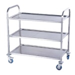 Serv-Ware UC-2037L3B - Cart, 3-shelf, 37
