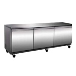 Serv-Ware UCF-72-HC-T - Undercounter Freezer, three-section, 71-1/2