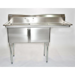 Skibee SKISSC2T18181418R - Sink, two compartment, (2) 18