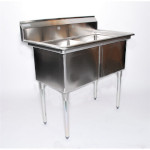 Skibee SKISSC2T24241400 - Sink, two compartment, (2) 24