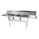 Skibee SKISSC3T18241424RL - Sink, three compartment, 104