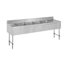 Skibee SKISSCBS4T72LR - Underbar Sink Unit, four compartment, 72