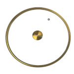 Spring USA 357-5-28 - Gold Accent Glass Cover for ironlite venice Buffet Chafer Dish