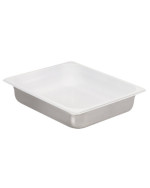 Spring USA 522-62/12 - Insert, 4.3 quart, 1/2 size, for rectangular chafers, white stainless steel