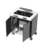 Spring USA ICS234-26 - Induction Mobile Cooking Station, (2) 2600w Induction ranges (SM-261R)