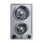Summit CCE213SS - Radiant Cooktop, electric, two-burner, 11.13