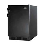 Summit FF6BKBI7 - Undercounter Refrigerator, 5.5 cu. ft., Black Exterior