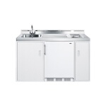 Summit C60ELGLASS - All-In-One Combo Kitchen, one-piece ss top with deep drawn sink, faucet