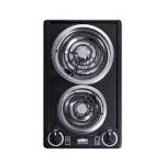 Summit CCE226BL - Radiant Cooktop, electric, two-burner, 11.13