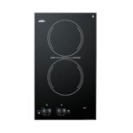 Summit CR2220B - Cooktop, electric, two-burner