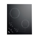 Summit CR2B223G - Radiant Cooktop, electric, two-burner, 20