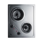 Summit CR2B224S - Radiant Cooktop, electric, two-burner, 12