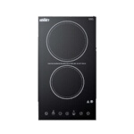 Summit CR2B23T3B - Radiant Cooktop, electric, two-burner, 10.75