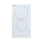 Summit CR2B23T4W - Radiant Cooktop, electric, two-burner, 10.75