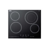 Summit CR4B23T5B - Radiant Cooktop, electric, four-burner, 22