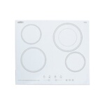 Summit CR4B23T6W - Radiant Cooktop, electric, four-burner, 22