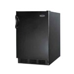 Summit FF6BK7 - Undercounter Refrigerator, 5.5 cu. ft., Black Exterior