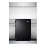 Summit FF7BKBIADA - Undercounter Refrigerator, 5.5 cu.ft., Black Exterior