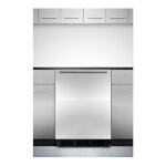 Summit FF7BKBISSHHADA - Undercounter Refrigerator, 5.5 cu.ft., Black Exterior with Stainless Steel Door