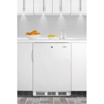 Summit FF7LWBIADA - Undercounter Refrigerator, 5.5 cu. ft., White Exterior