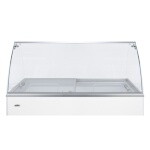 Summit NOVAGDC53KIT - Sneeze Guard Kit, curved glass front, glass sides, brushed aluminum work surface