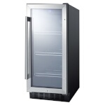 Summit SCR1536BG - Beverage Merchandiser, reach-in, single-section, 2.45 cu.ft. capacity, black cabinet