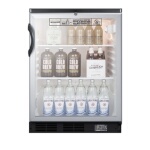 Summit SCR600BGLBINZ - Undercounter Refrigerator, 23.63