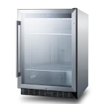 Summit SCR611GLOS - Refrigerated Merchandiser, 5.0 cu. ft., 23.63