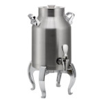 Service Ideas DD15BSRG - Dairy Vacuum Insulated Dispenser, 1.5-gallon, regal leg, brushed stainless