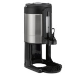 Service Ideas GIU1GV3 - Thermal Container, 1 gallon, vacuum insulated, brushed stainless & black