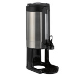 Service Ideas GIU2GV3 - Thermal Container,  2 gallon, vacuum insulated, brushed stainless & black
