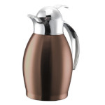 Service Ideas NIC06BSPBRG - Vacuum Insulated Carafe, 0.6-liter, push button lid, rose gold