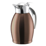 Service Ideas NIC06BSRG - Vacuum Insulated Carafe, 0.6-liter, flip-top lid, rose gold