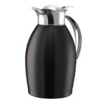 Service Ideas NIC10BSBX - Vacuum Insulated Carafe, 1-liter, flip-top lid, black onyx