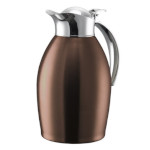 Service Ideas NIC10BSRG - Vacuum Insulated Carafe, 1-liter, flip-top lid, rose gold