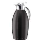 Service Ideas NIC15BSPBBX - Vacuum Insulated Carafe, 1.5-liter, push button lid, black onyx