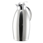 Service Ideas NIC15PSPB - Vacuum Insulated Carafe, 1.5-liter, push button lid, polished stainless