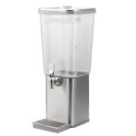 Service Ideas SCD30SS - Square Infusion Stainless Beverage Dispenser, 3 gallon, brushed stainless