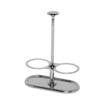 Service Ideas STOH2V2 - Shaker Caddy, (2) compartment, stainless steel